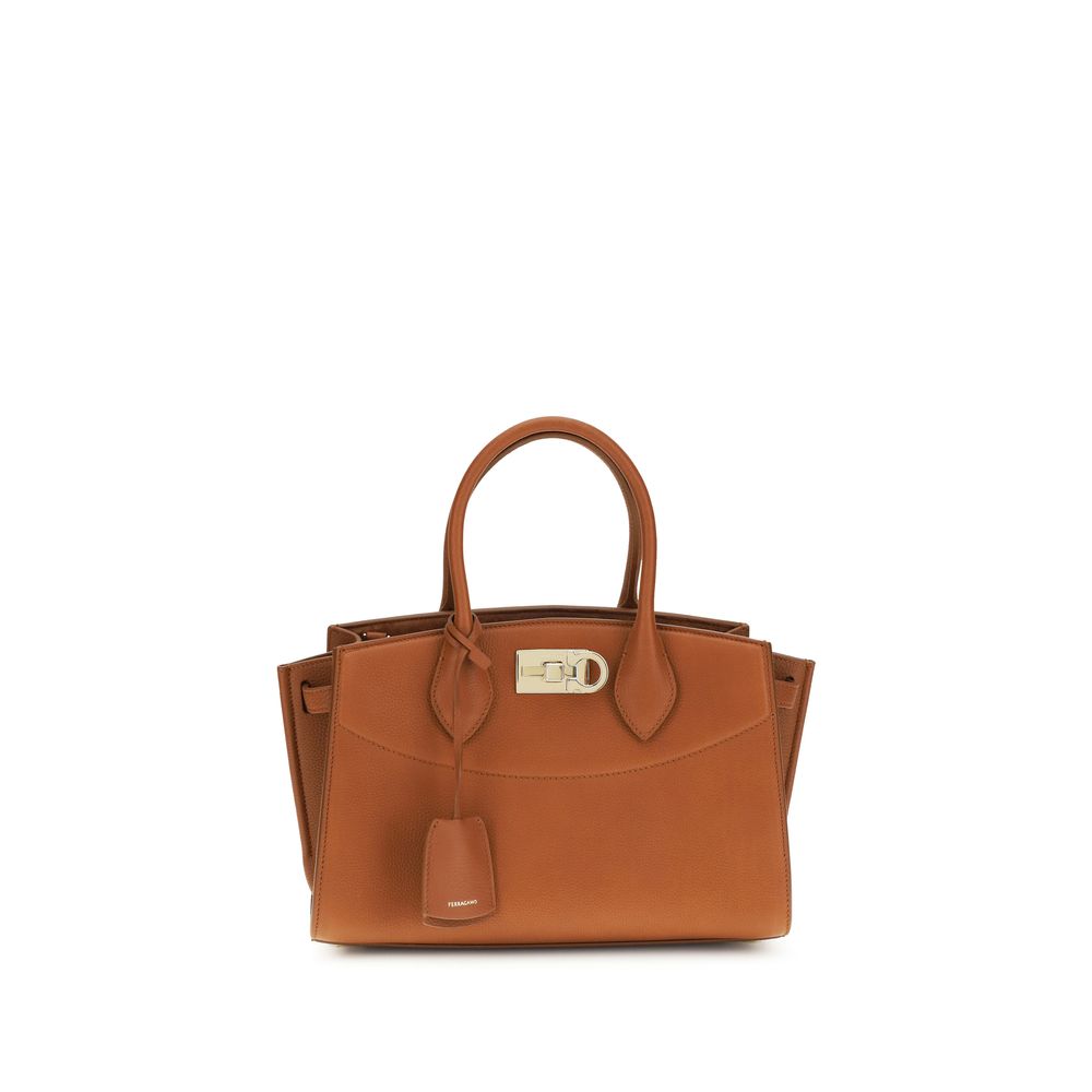 Brown Calf Leather Bos Taurus Handbag - ventzia