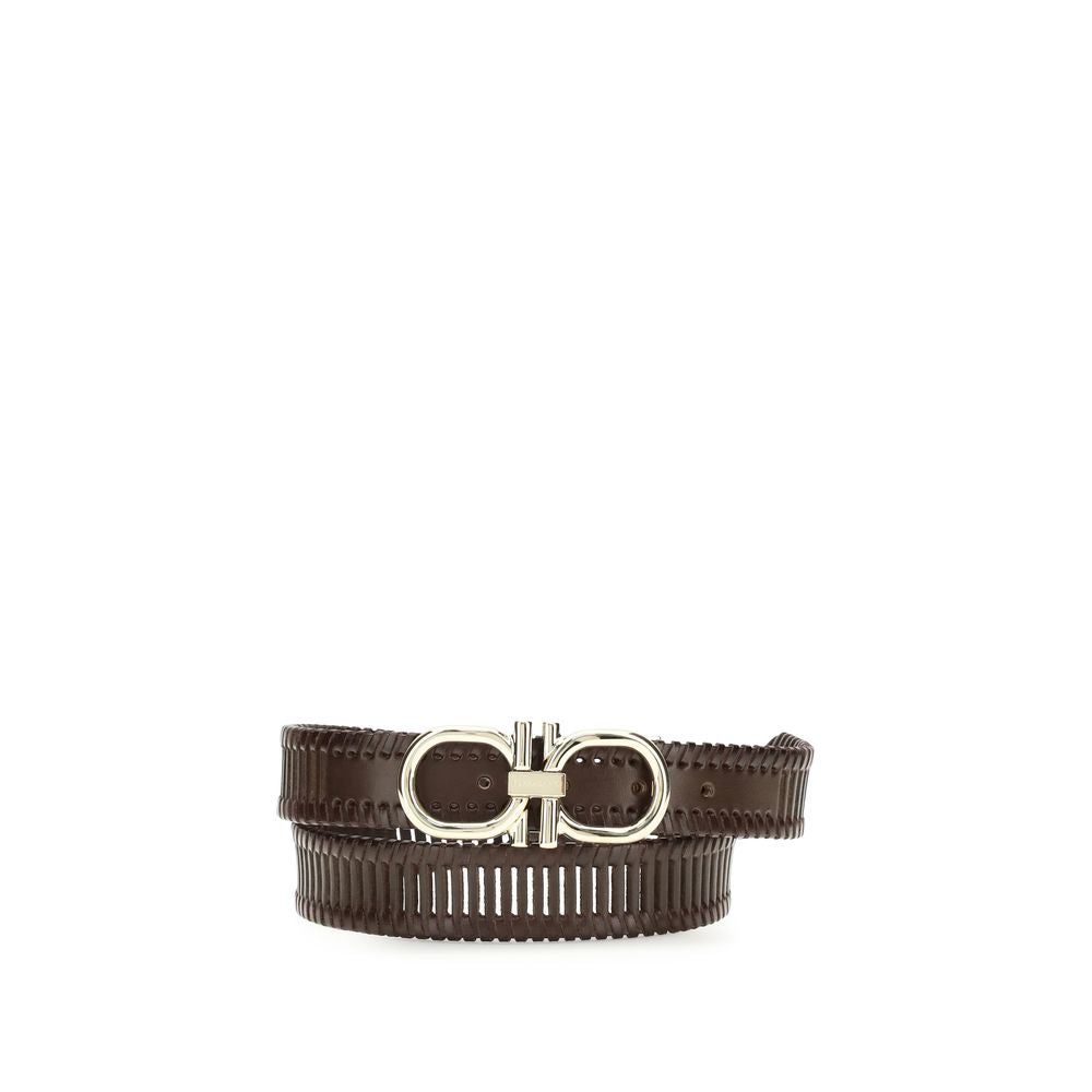 Brown Calf Leather Bos Taurus Regular Belt - ventzia