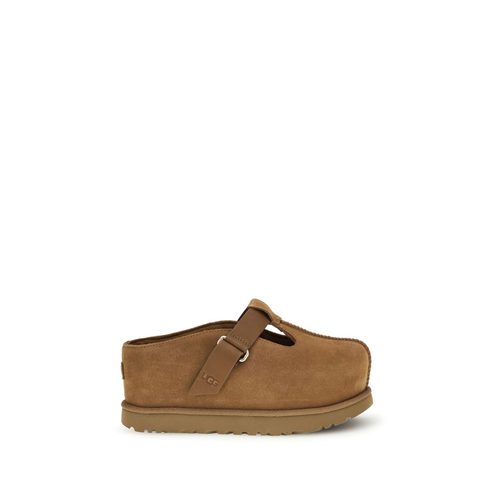 Brown Calf Leather Bos Taurus Mules - ventzia