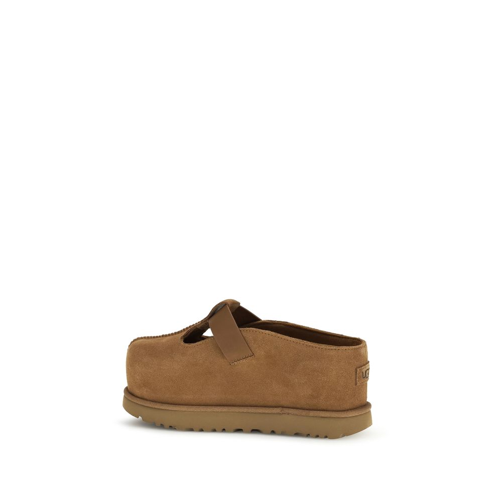 Brown Calf Leather Bos Taurus Mules - ventzia