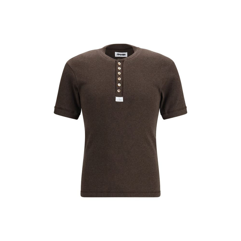 Brown Cotton T-Shirt - ventzia