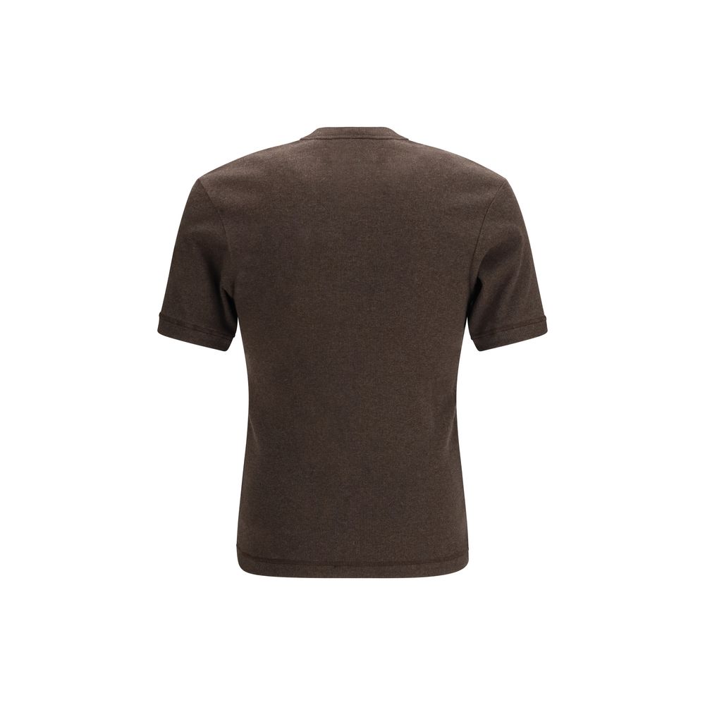 Brown Cotton T-Shirt - ventzia