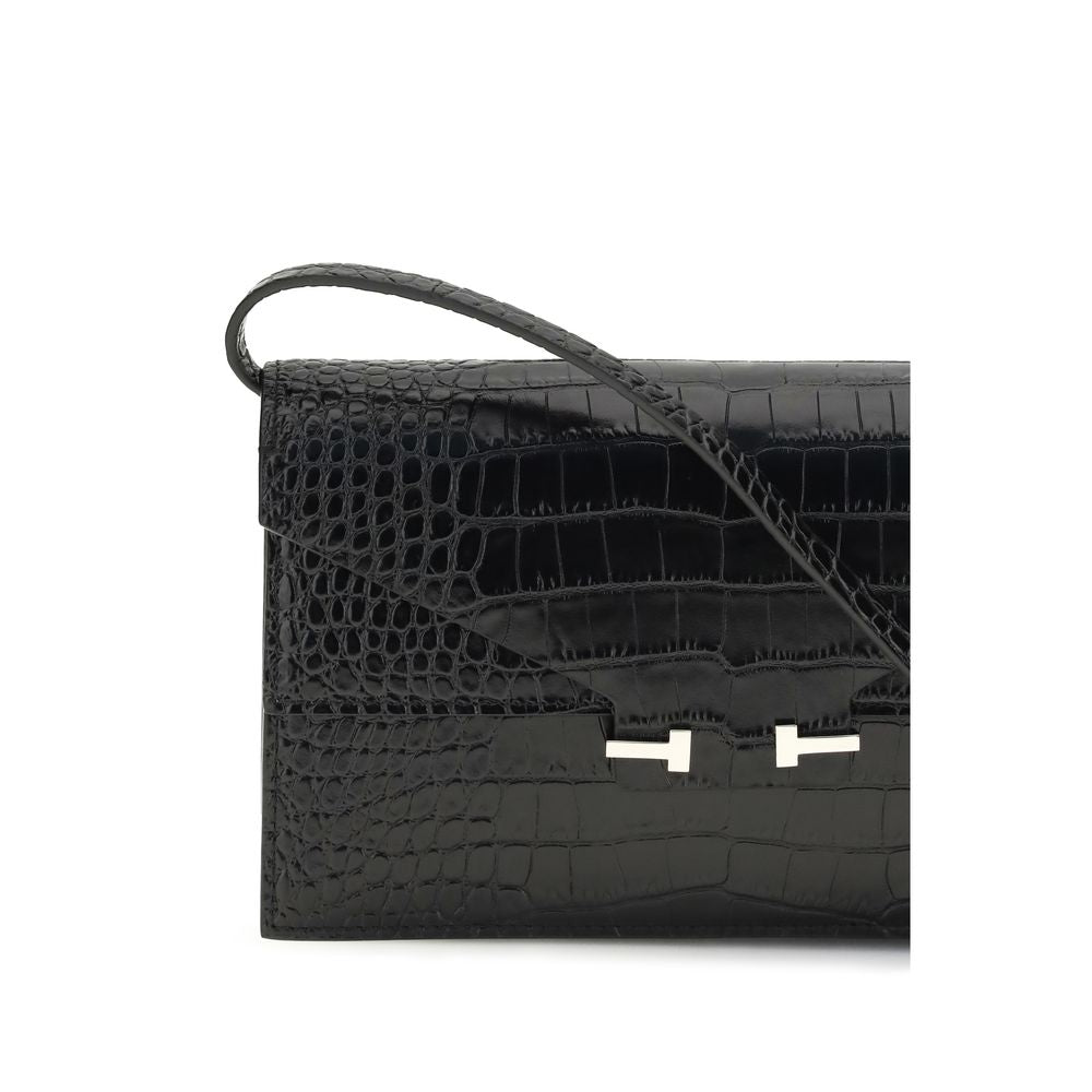 Black Calf Leather Bos Taurus Shoulder Bag