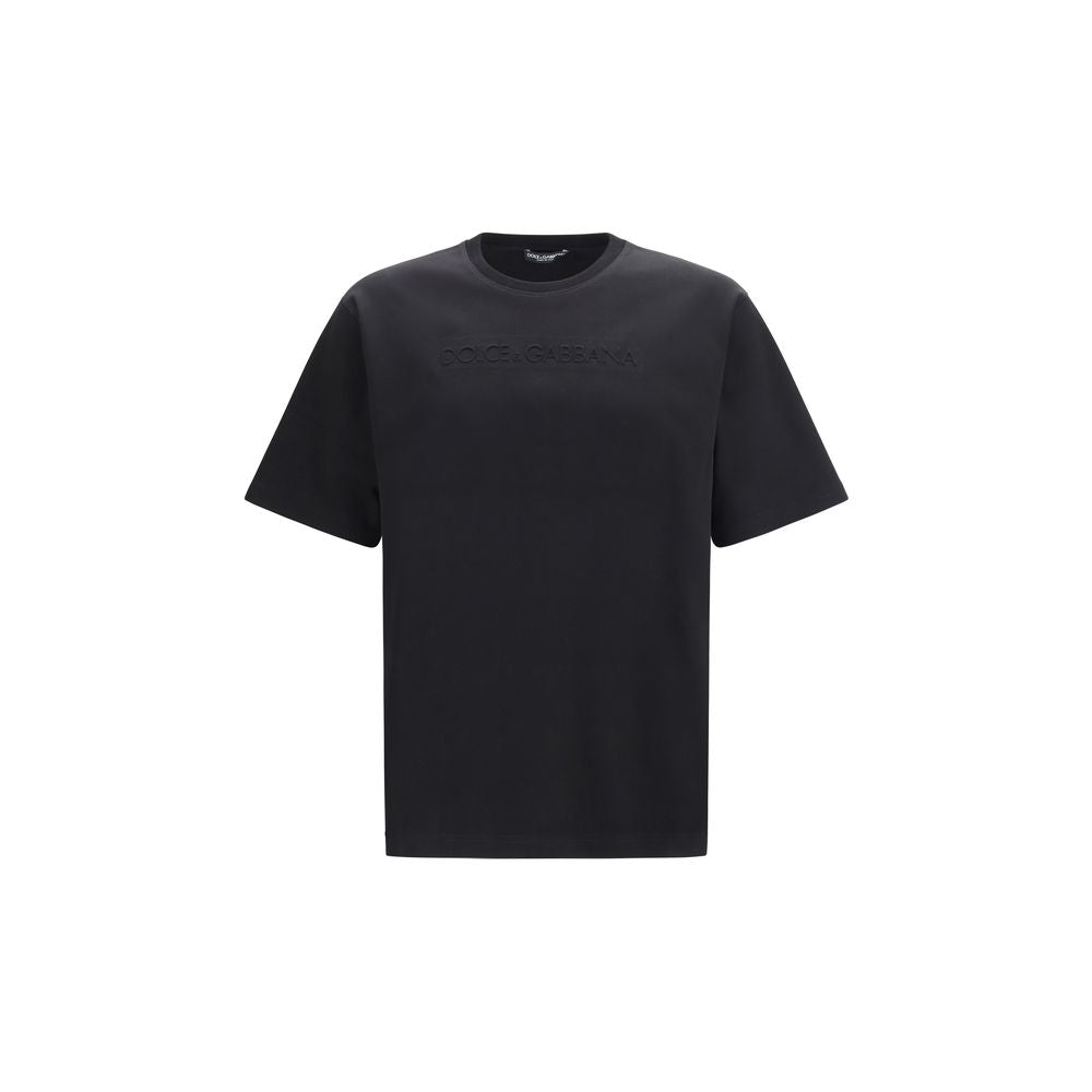 Black Cotton T-Shirt - ventzia
