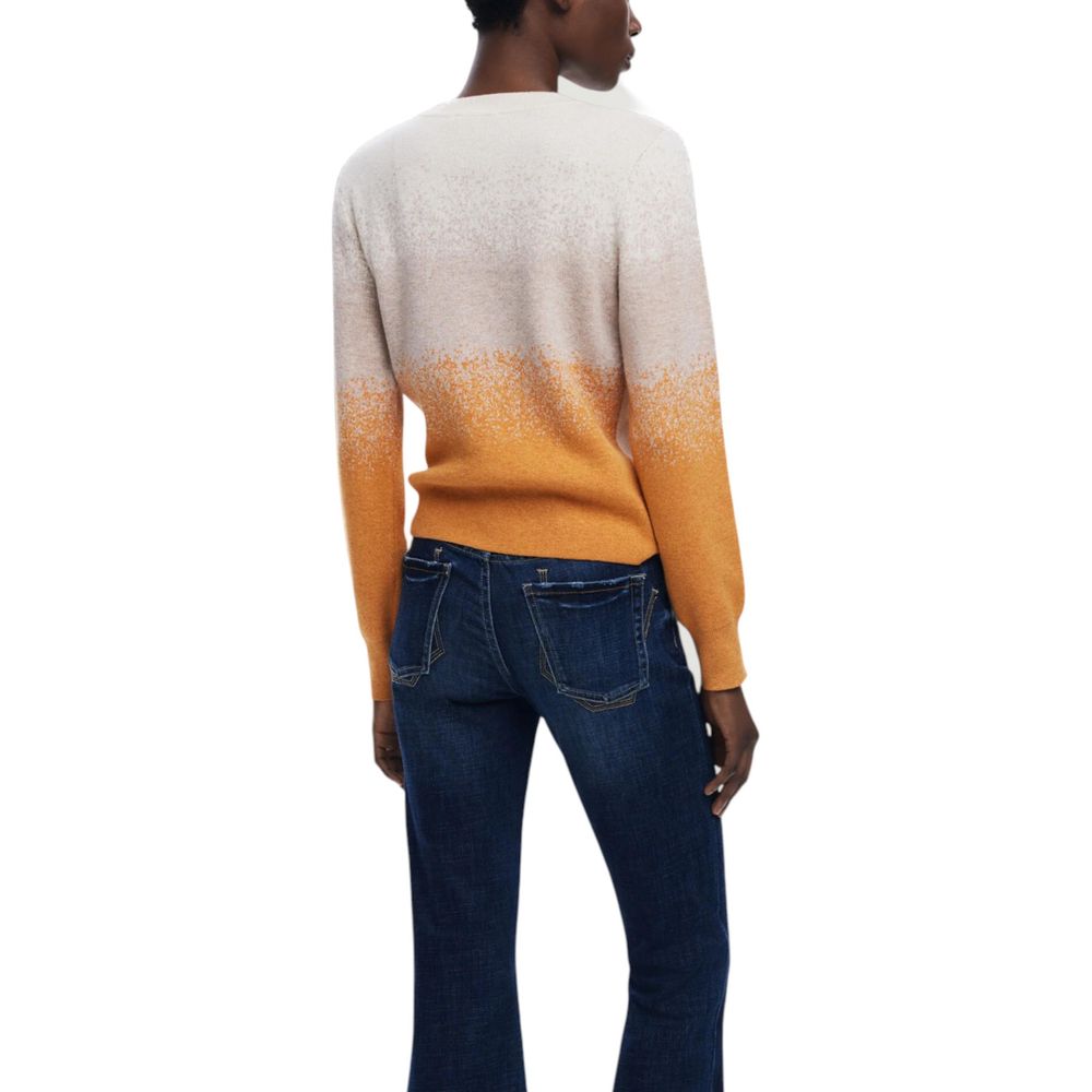 Beige Viscose Sweatshirt - ventzia