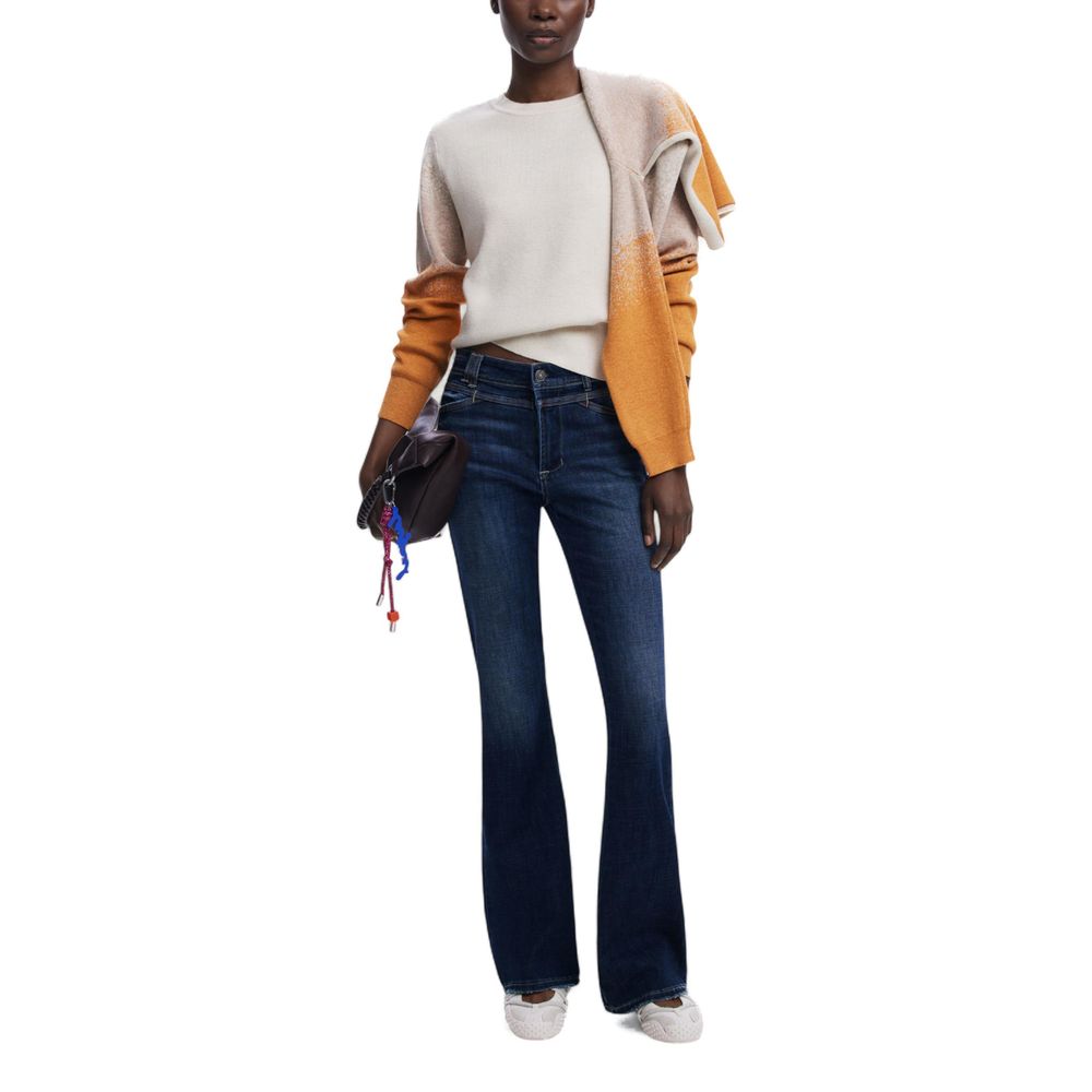 Beige Viscose Sweatshirt - ventzia