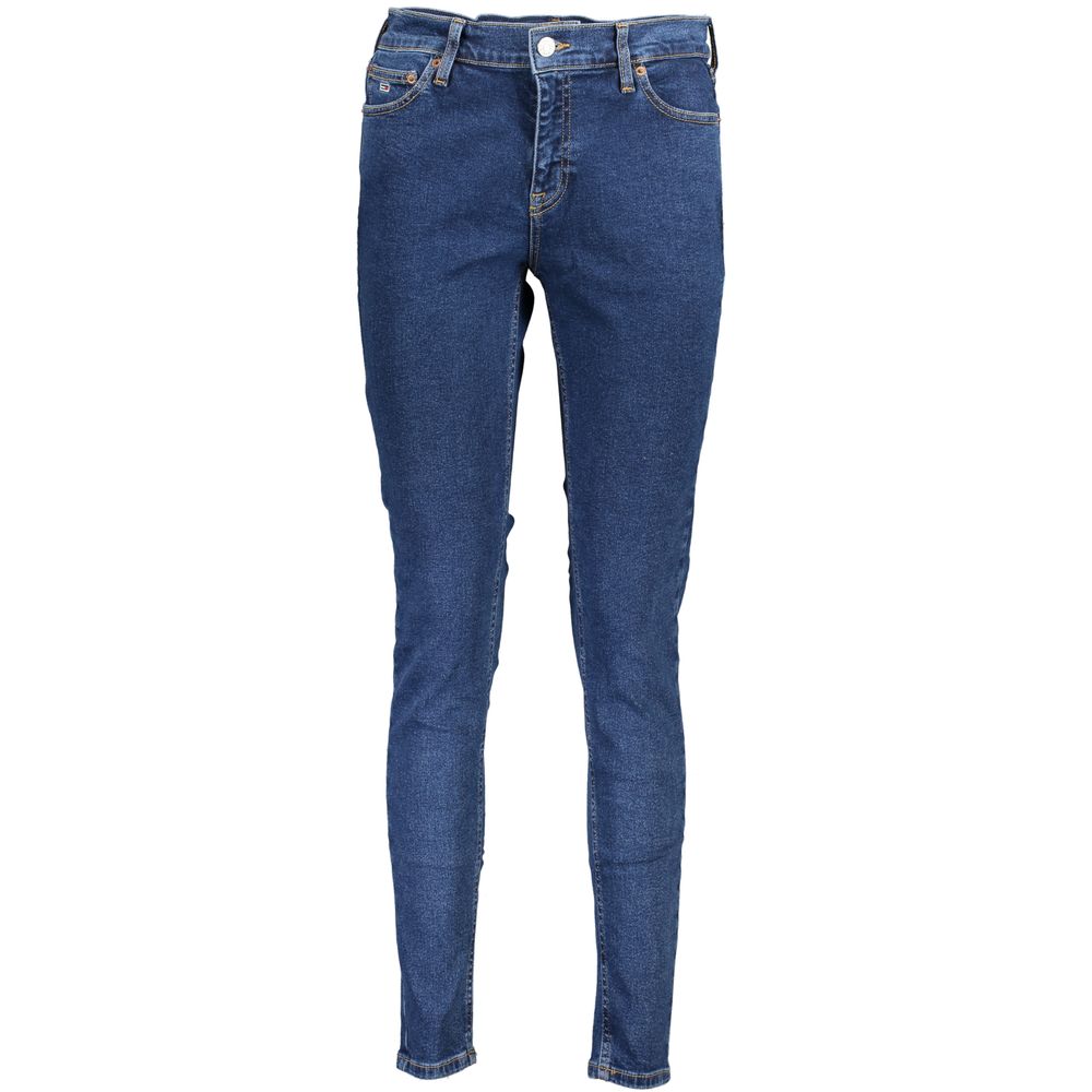 Blue Cotton Women Skinny Jean - ventzia