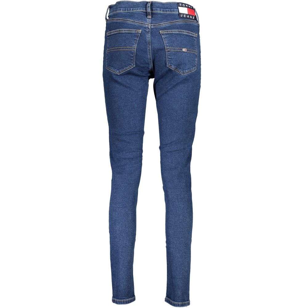 Blue Cotton Women Skinny Jean - ventzia