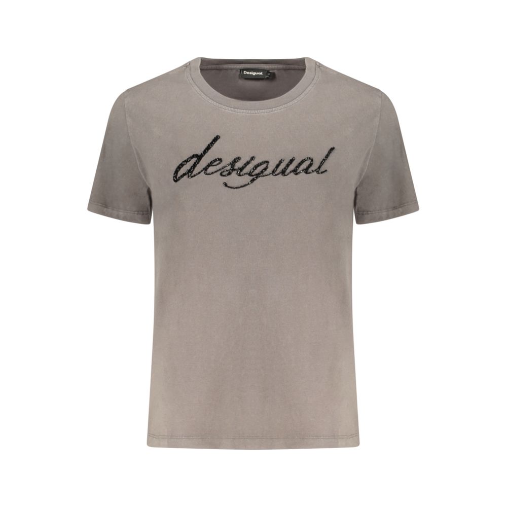 Grigio Cotton Women T-Shirt - ventzia