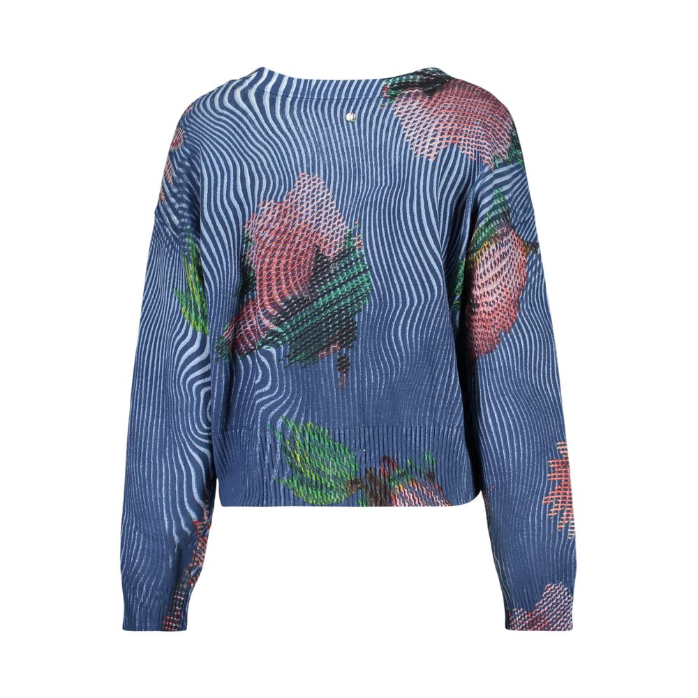 Blue Cotton Womens Cardigan - ventzia