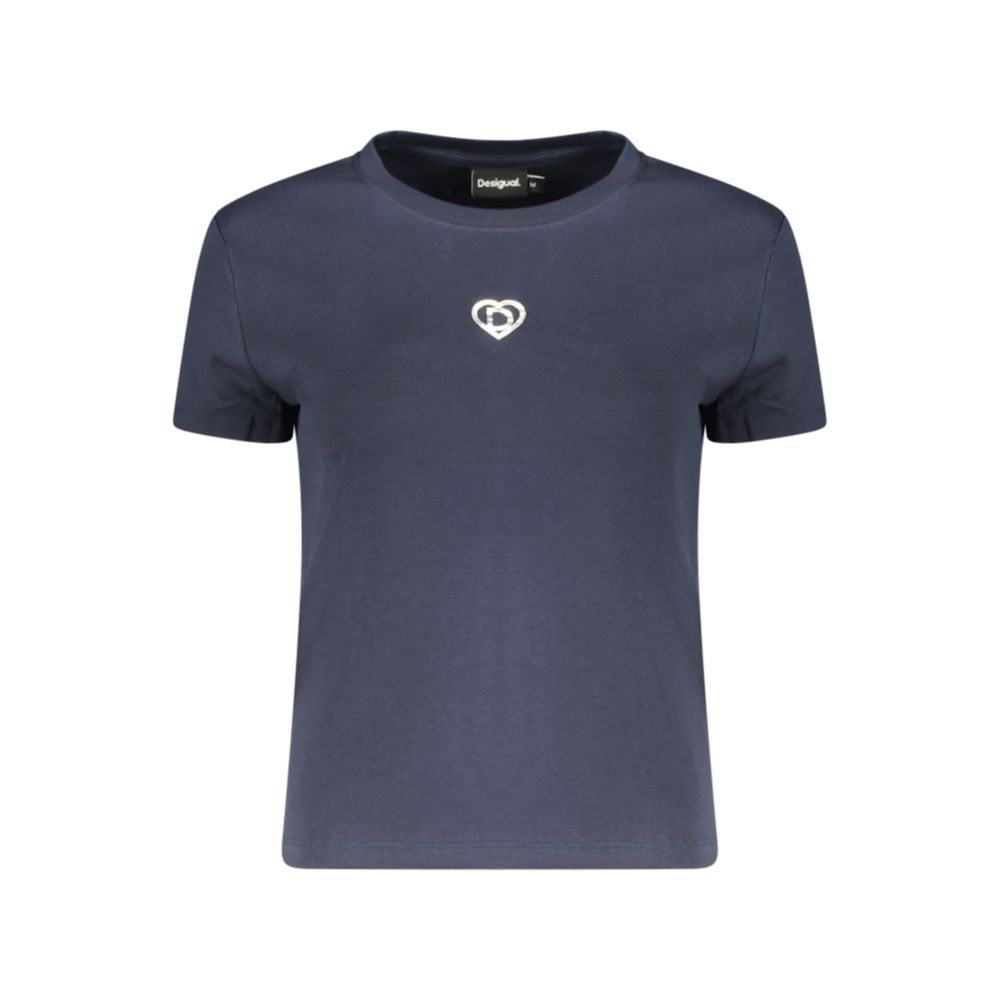 Blue Cotton T-Shirt - ventzia