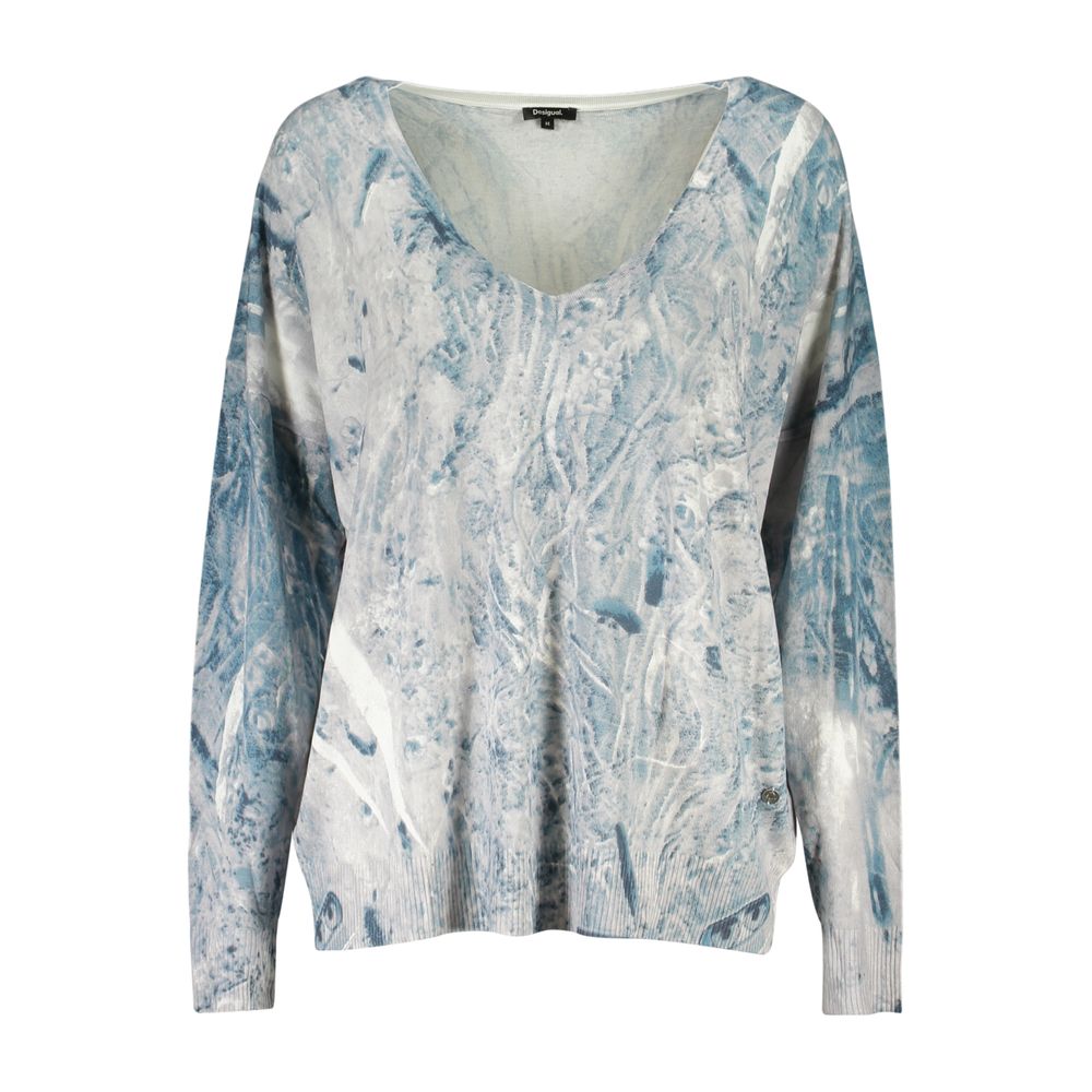 Blue Viscose Sweatshirt - ventzia