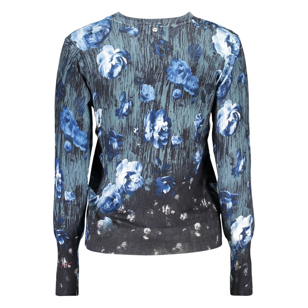 Blue Viscosa Women Sweater - ventzia