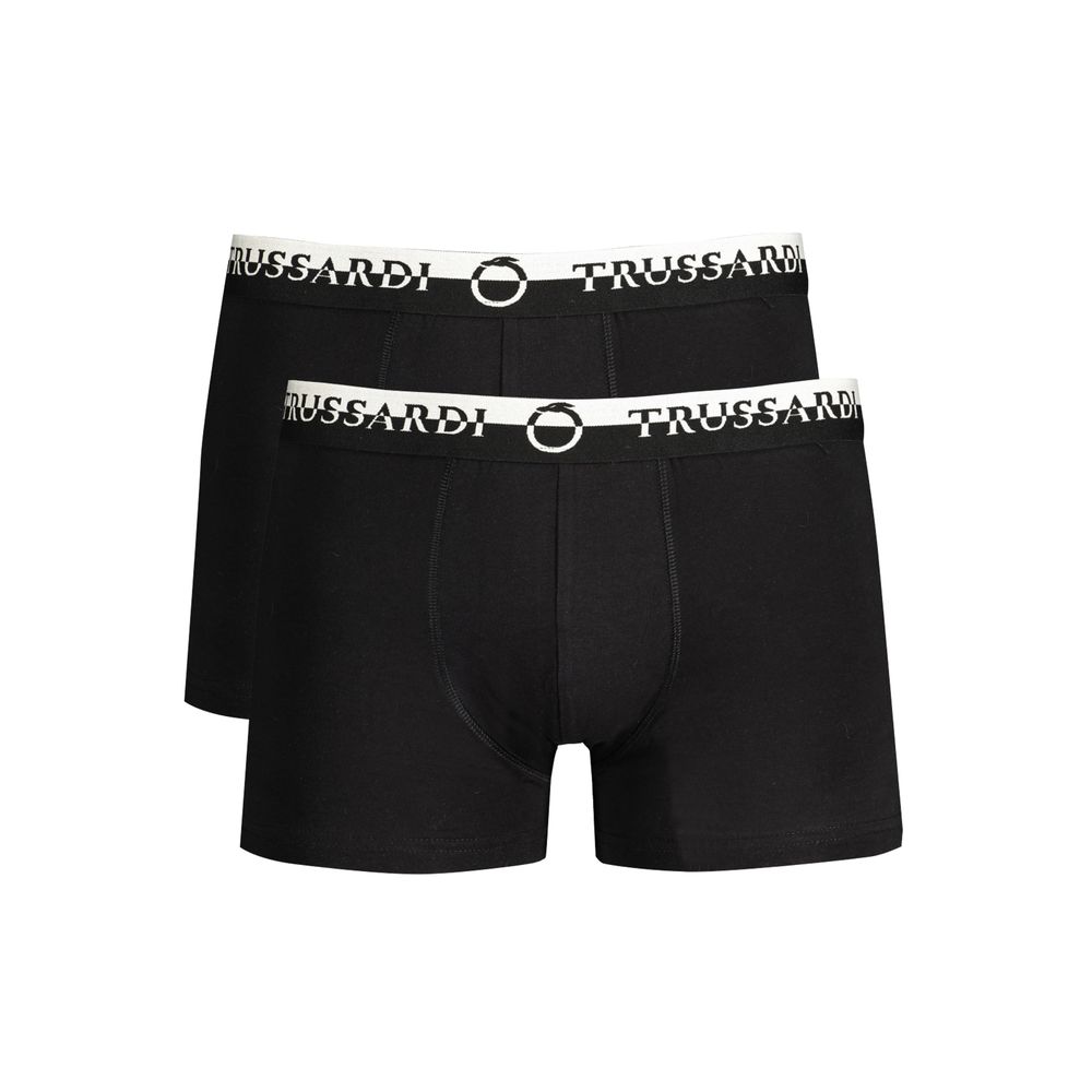 Black Cotton Men's Boxer - ventzia