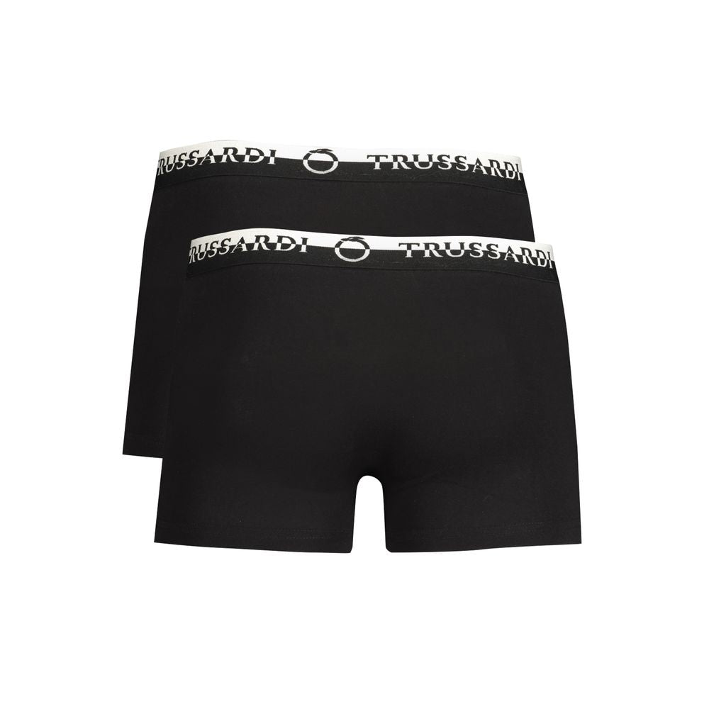 Black Cotton Men's Boxer - ventzia