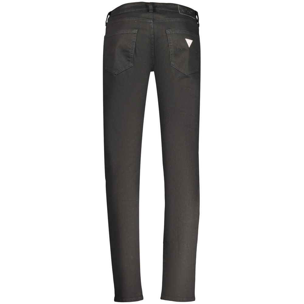 Black Cotton Men's Jeans - ventzia