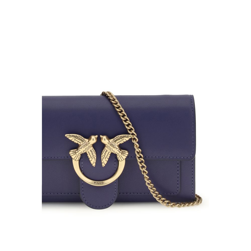 Blue Calf Leather Bos Taurus Shoulder Bag - ventzia