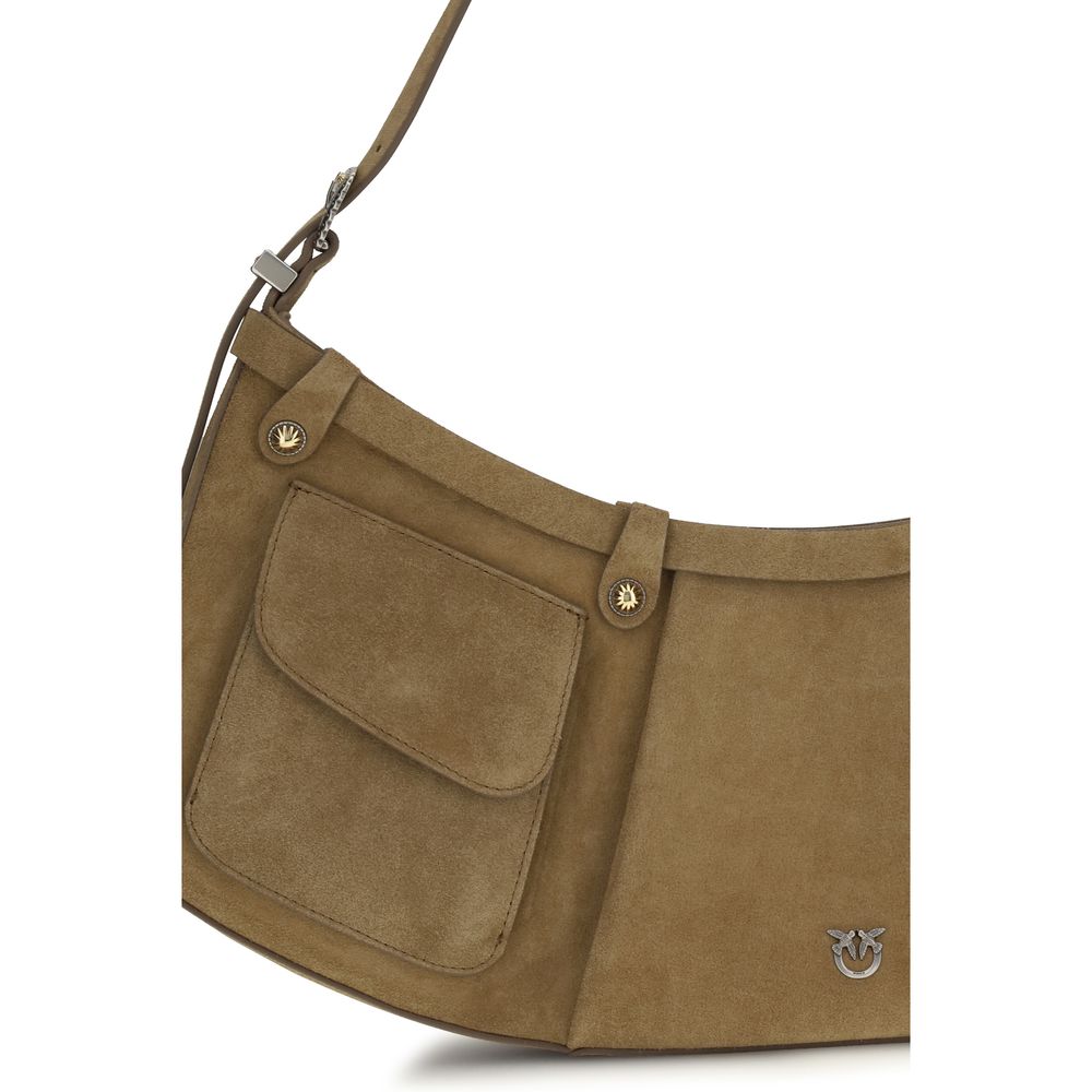 Beige Calf Leather Bos Taurus Shoulder Bag - ventzia