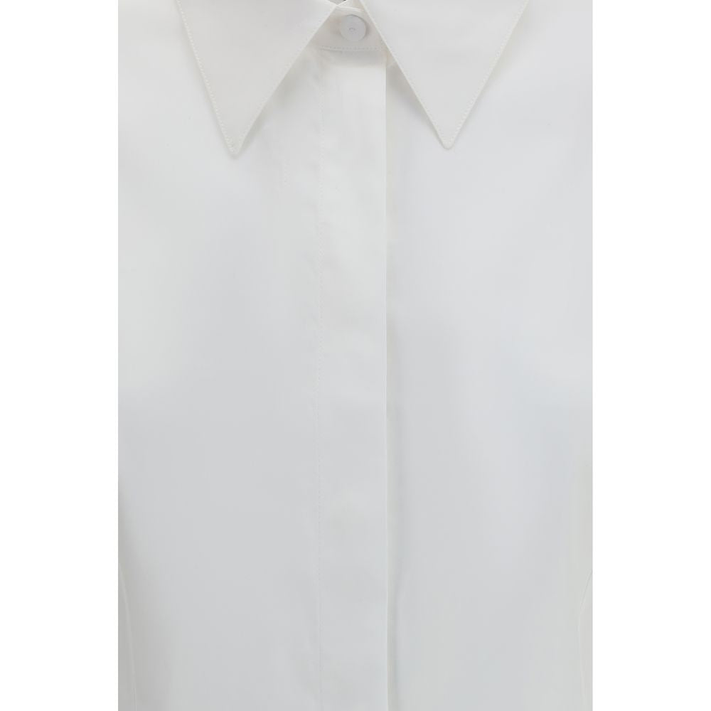 White Cotton Dress Shirt - ventzia