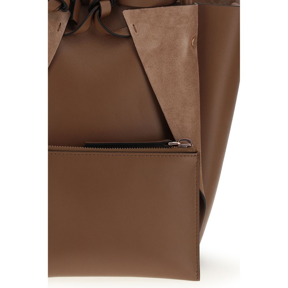 Brown Lamb Ovis Aries Aries Shoulder Bag - ventzia