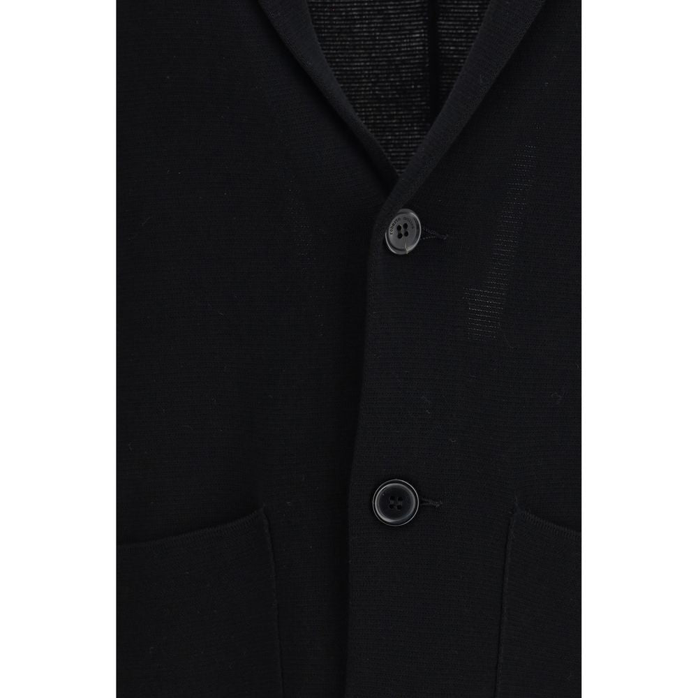 Black Polyamide Coat - ventzia