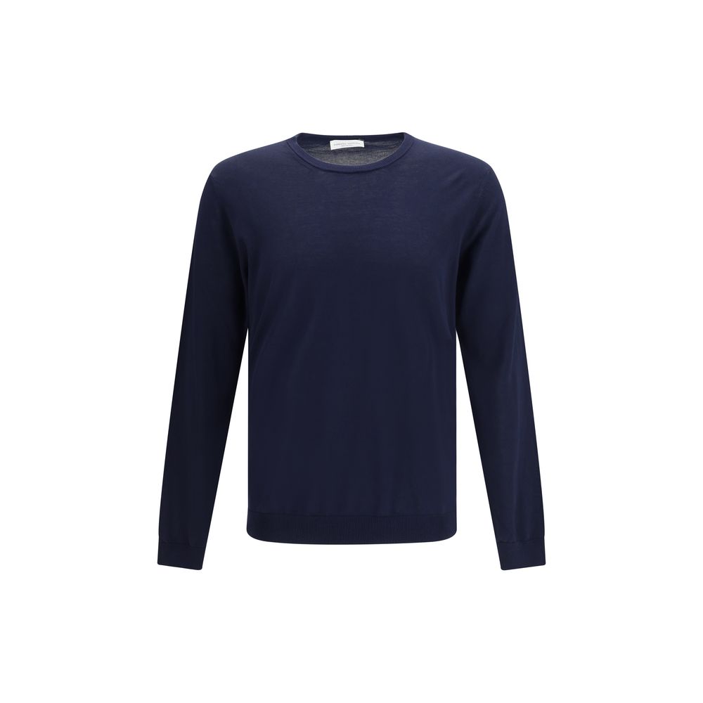 Blue Cotton Sweatshirt - ventzia