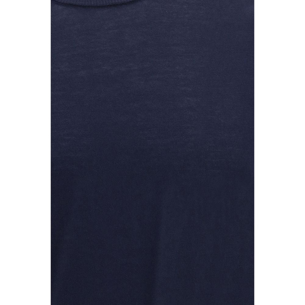 Blue Cotton Sweatshirt - ventzia