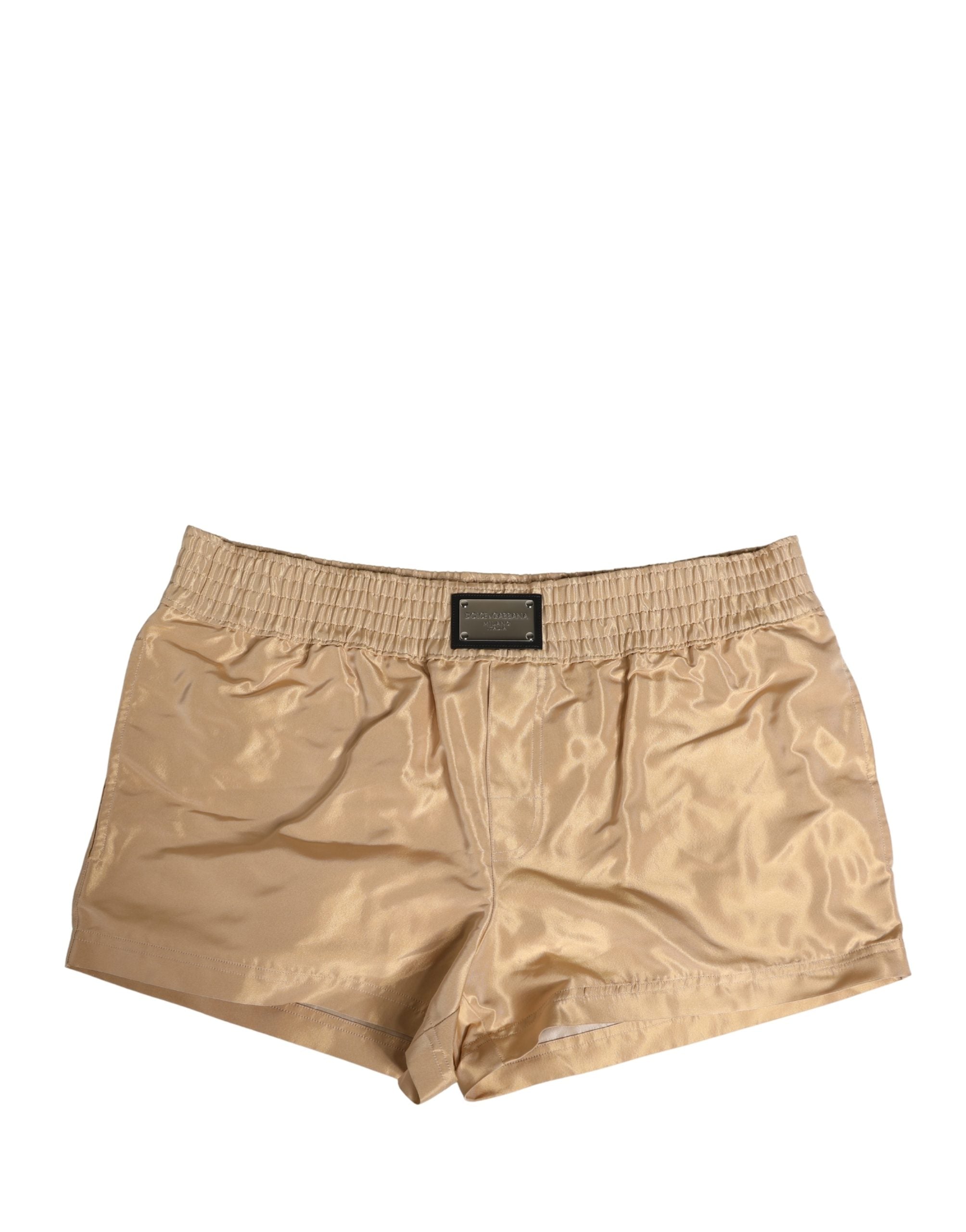 Beige Polyester Men Boxer Shorts Underwear - ventzia