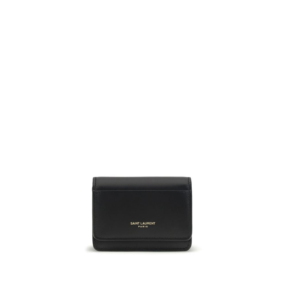 Black Calf Leather Bos Taurus Wallet - ventzia