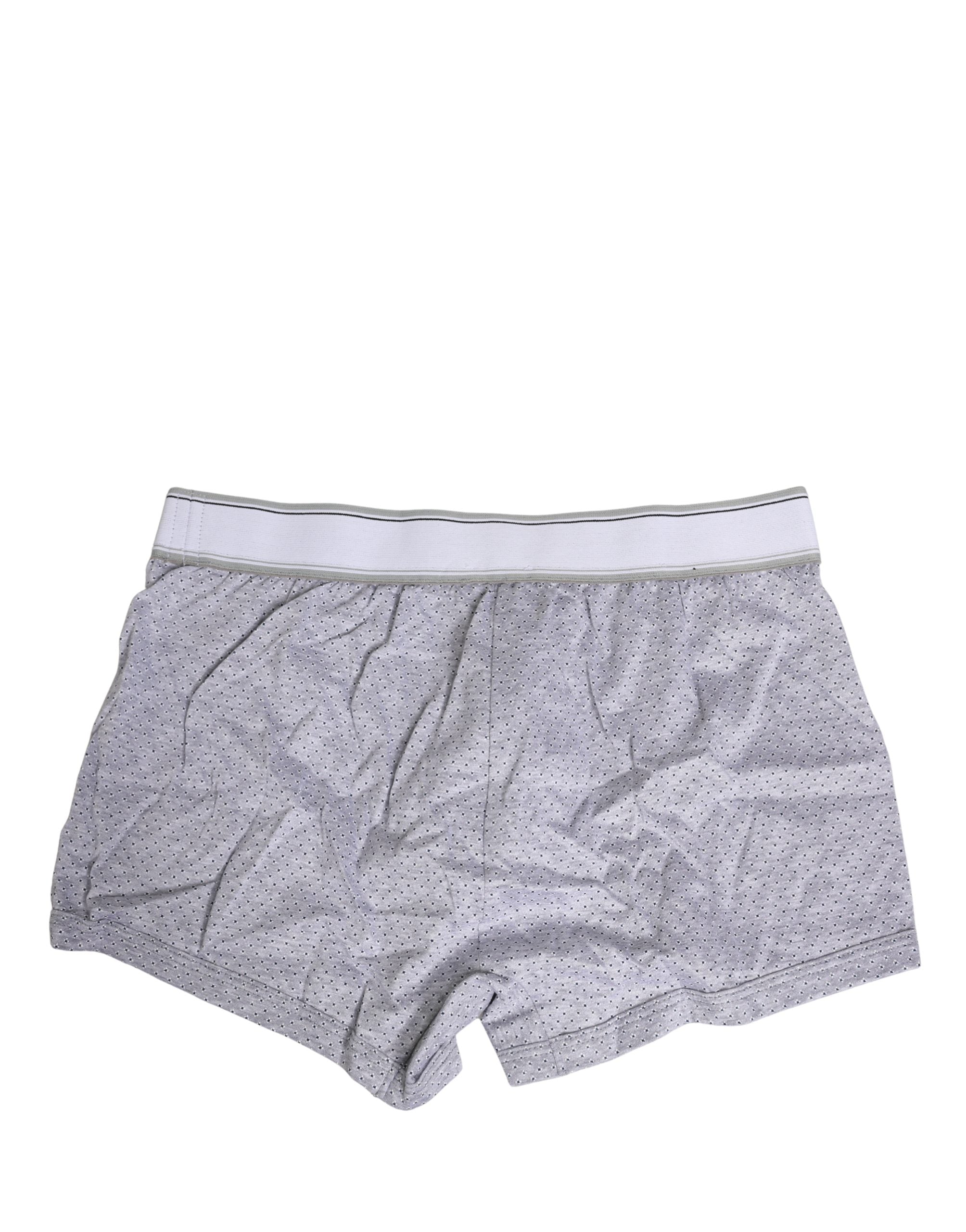 Gray Logo Cotton Men Regular Boxer Underwear - ventzia