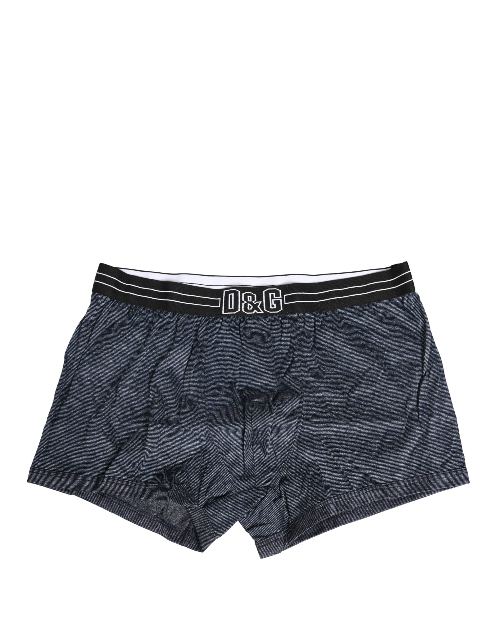 Dark Blue Logo Cotton Regular Boxer Underwear - ventzia