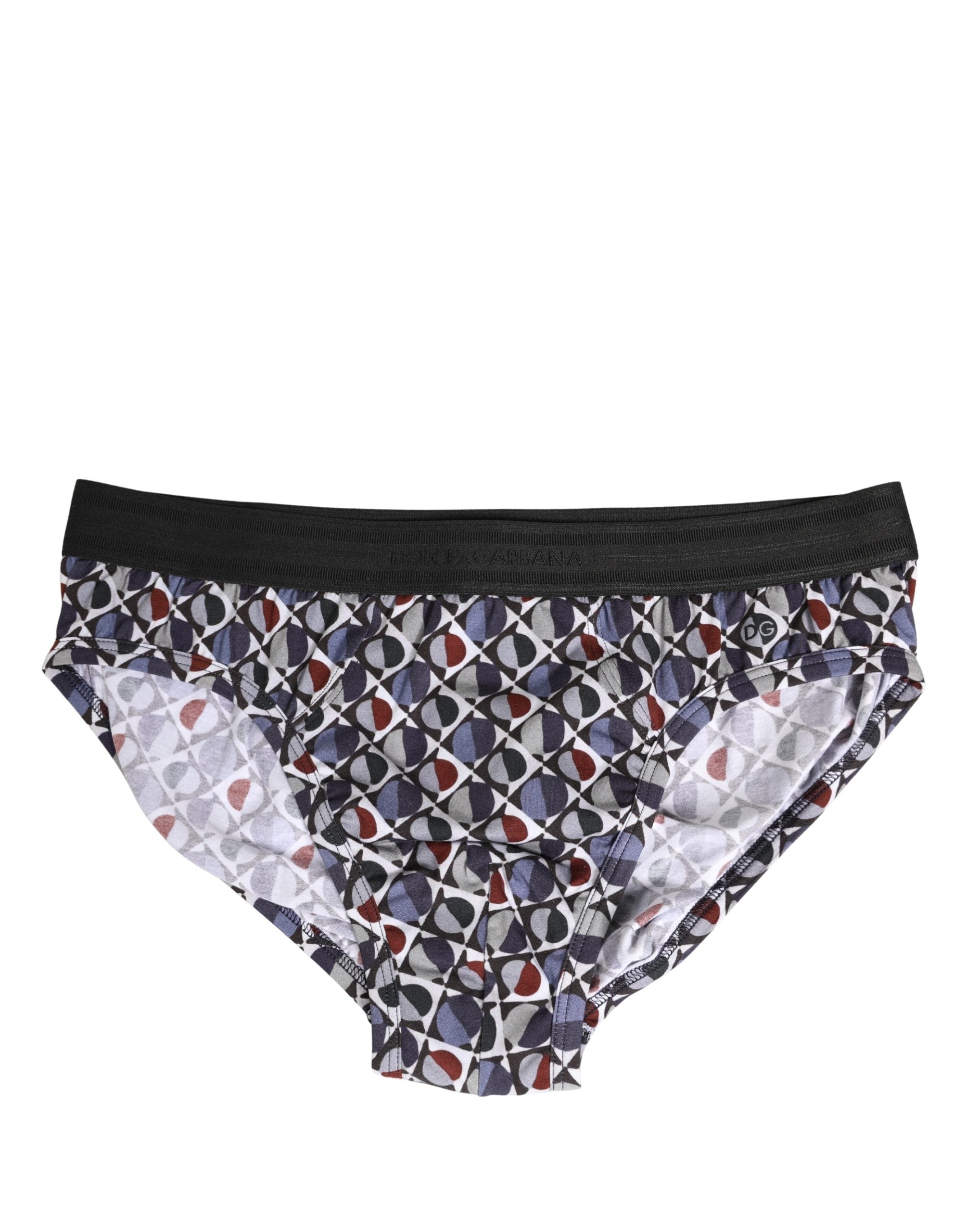 Multicolor Patterned Men Midi Brief Underwear - ventzia