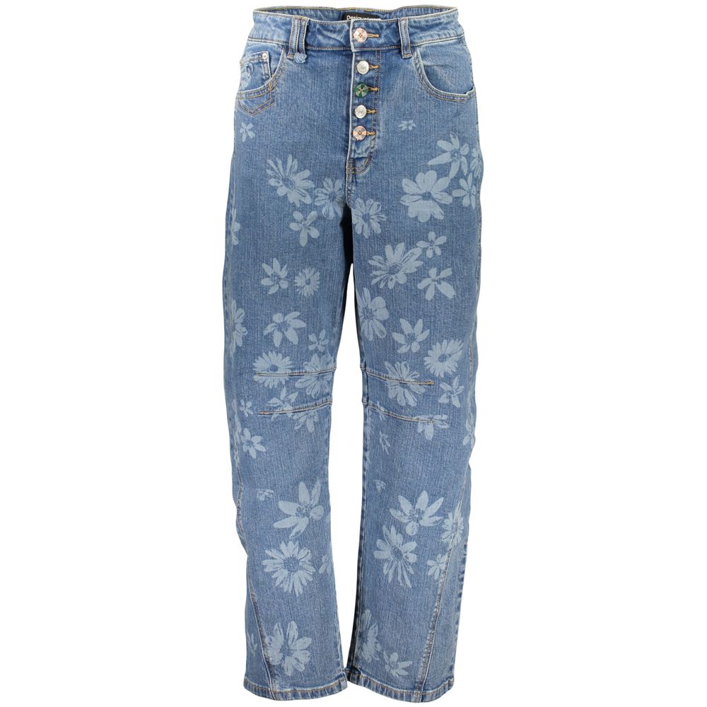 Blue Cotton Jeans Denim - ventzia