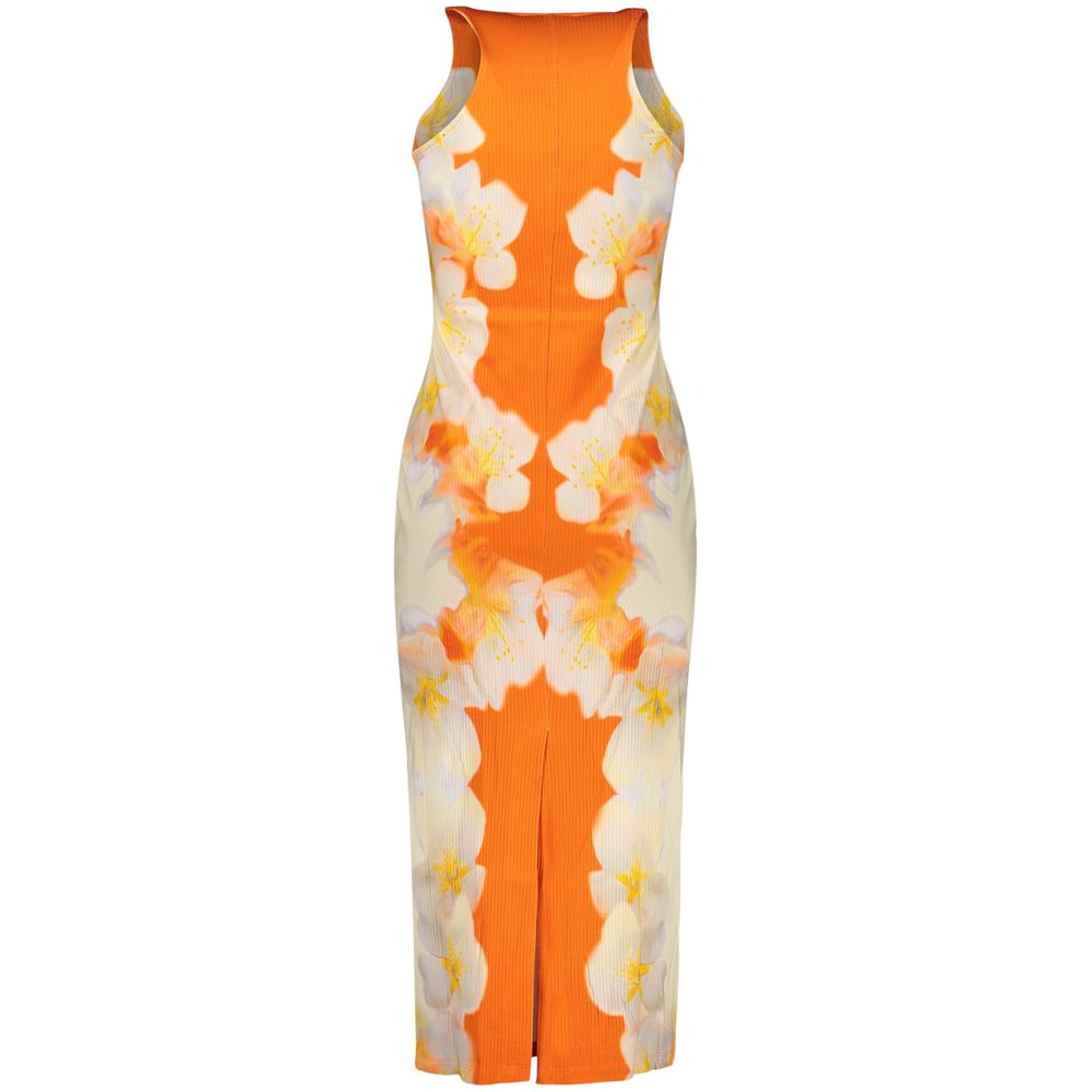 Arancione Viscosa Women Dress - ventzia