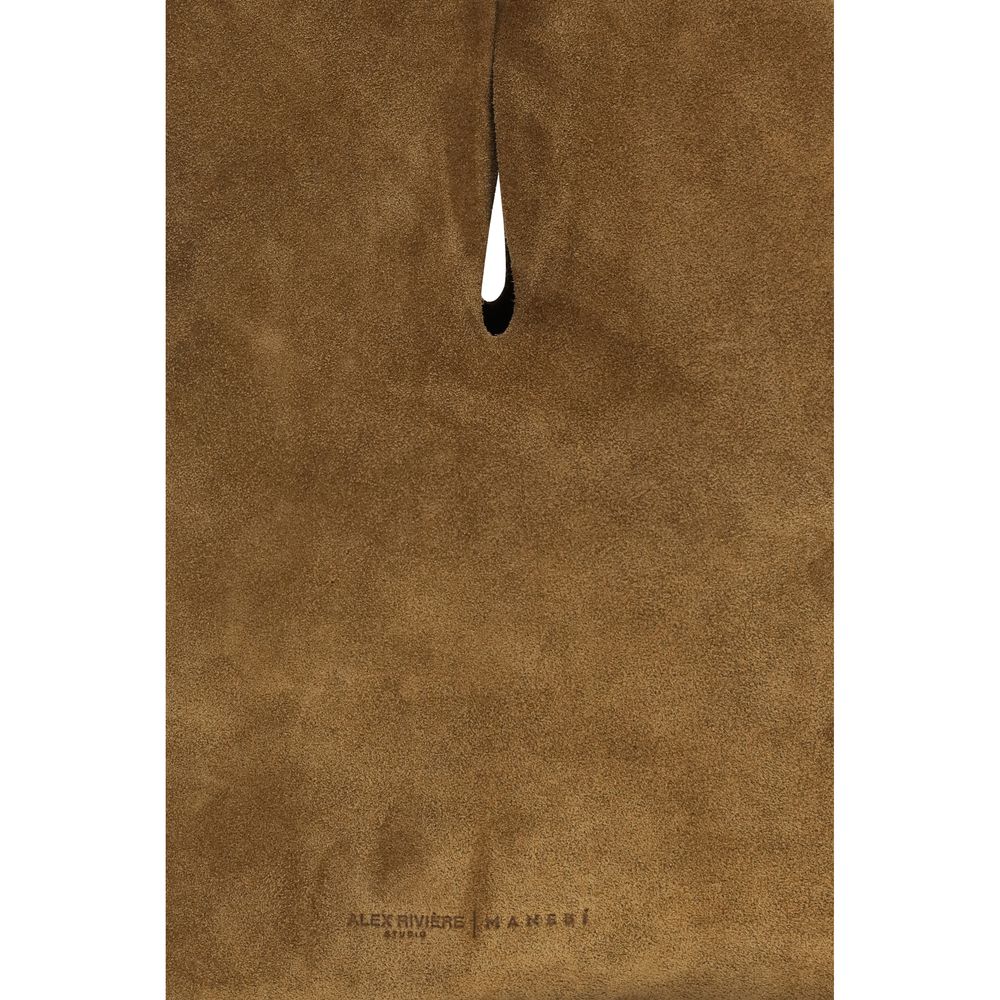 Brown Calf Leather Bos Taurus Shoulder Bag - ventzia