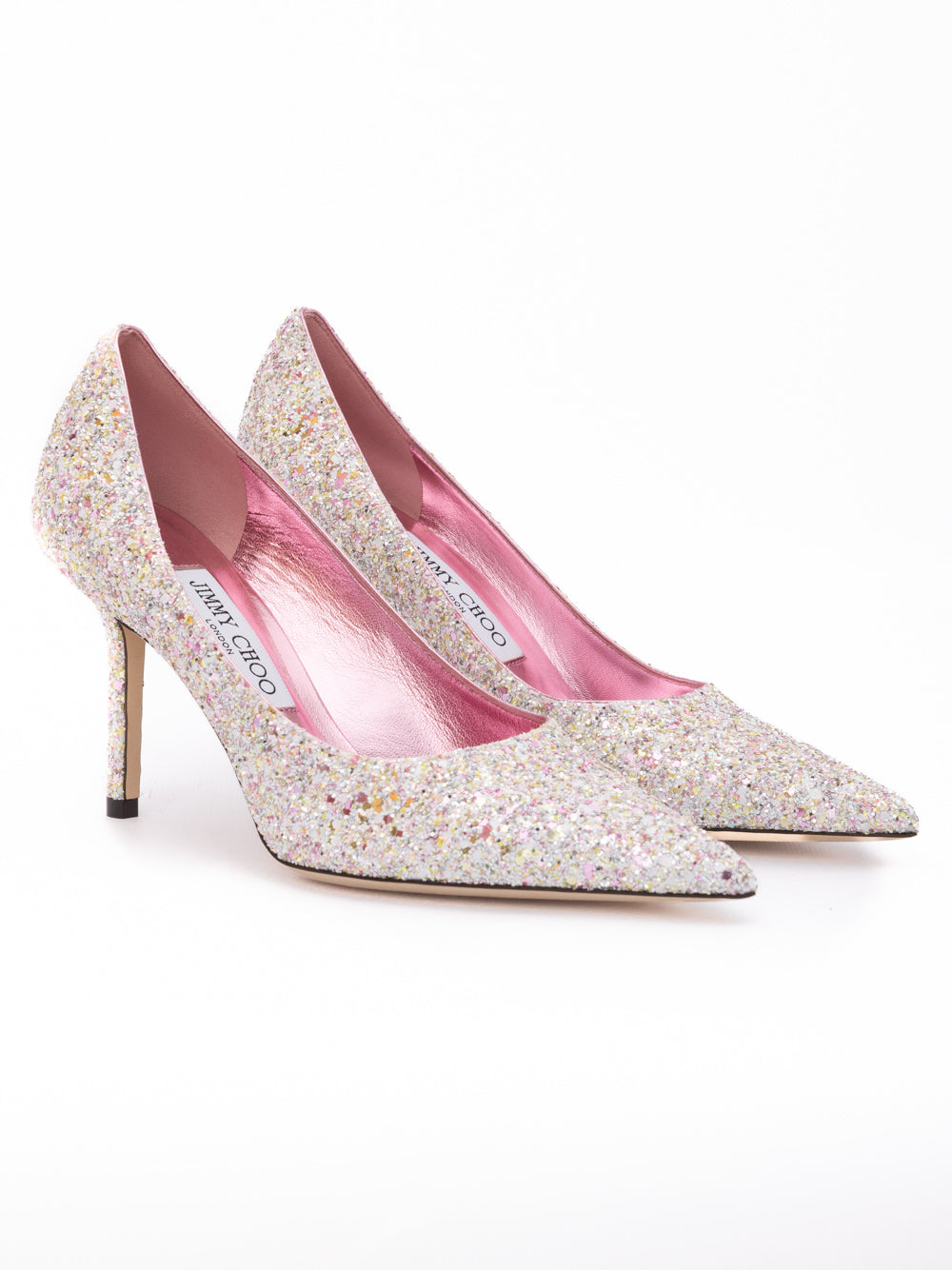 Candy Pink Glitter Love 85 Pumps - ventzia