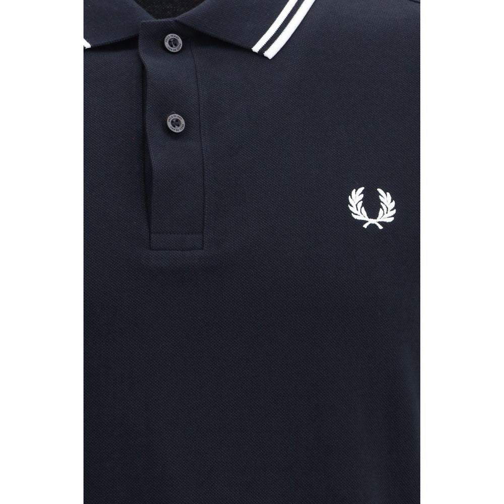 Blue Cotton Polo Shirt - ventzia