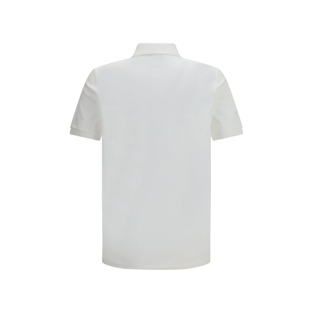 White Cotton Polo Shirt - ventzia