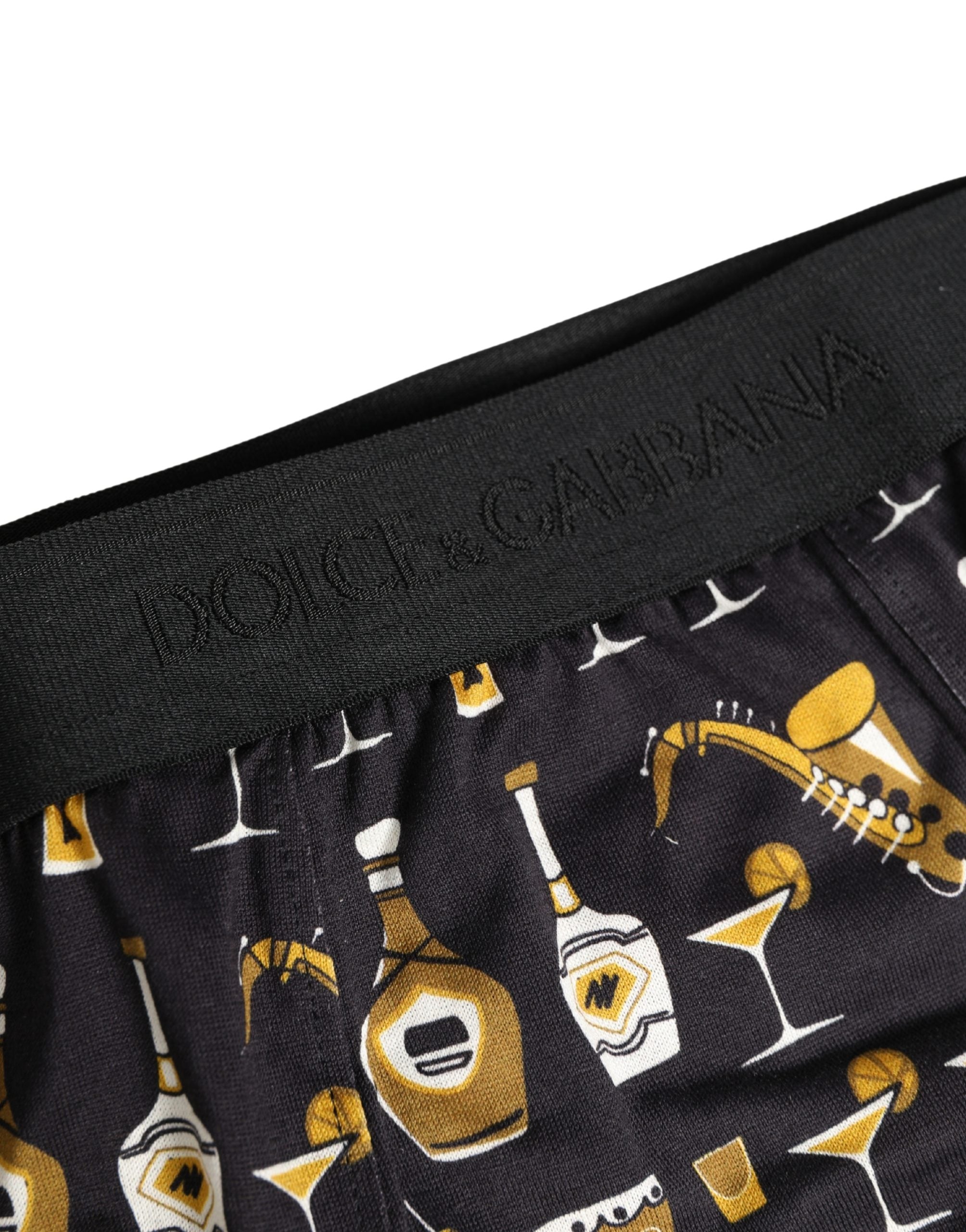Black Jazz Cocktail Men Brando Brief Underwear - ventzia