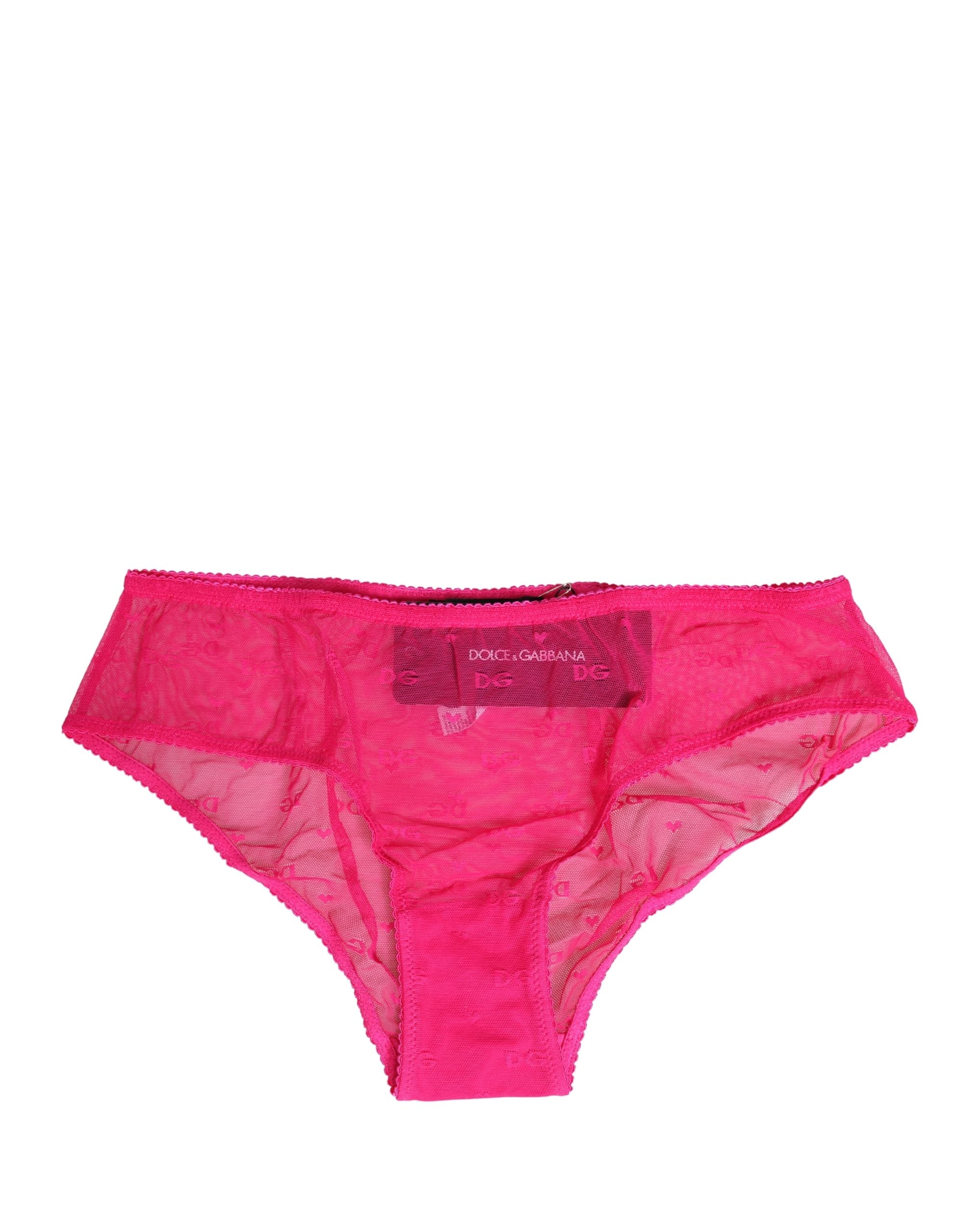 Pink Lace Cheekini Lingerie Panty Brief Underwear - ventzia