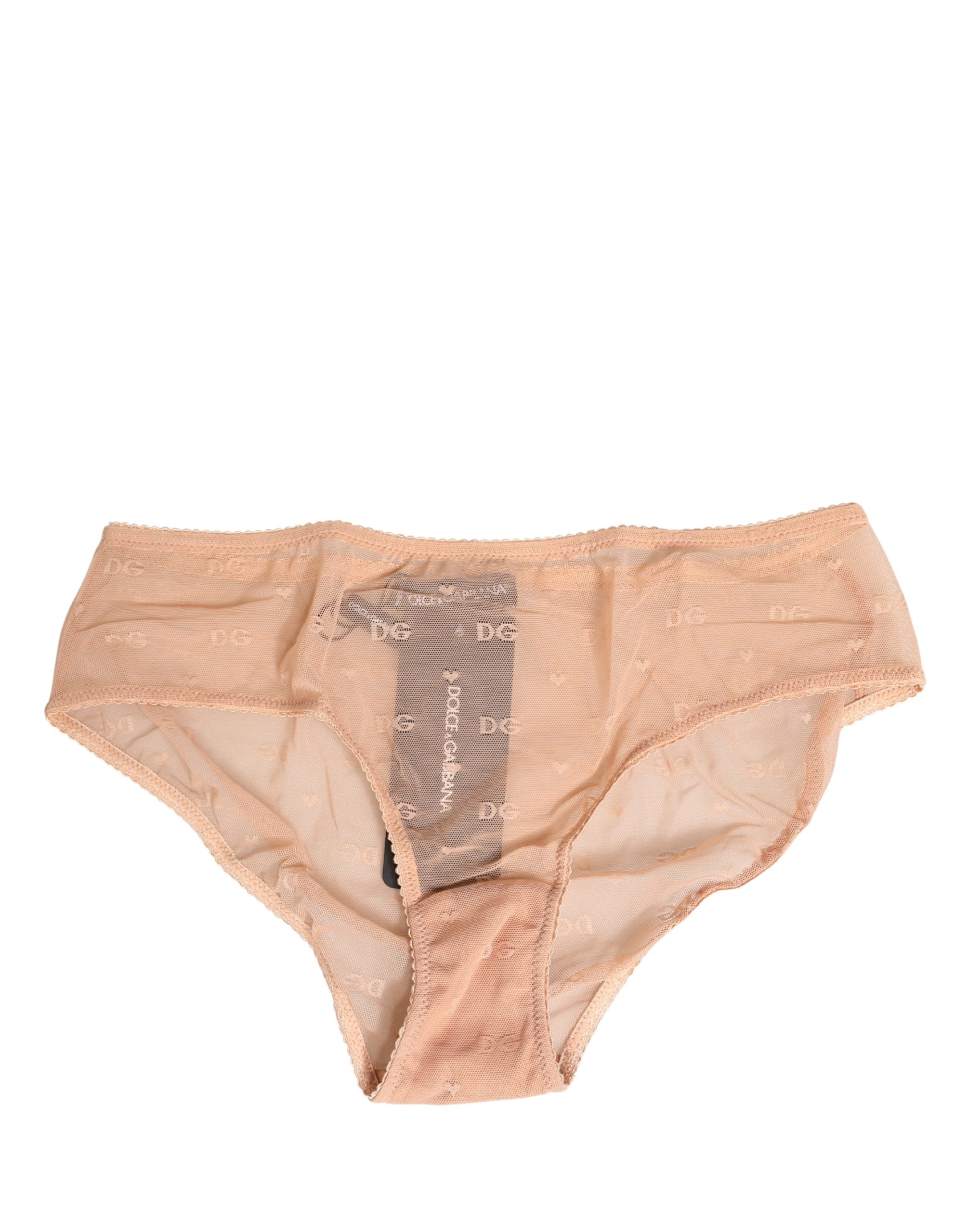 Beige Lace Cheekini Lingerie Panty Brief Underwear - ventzia
