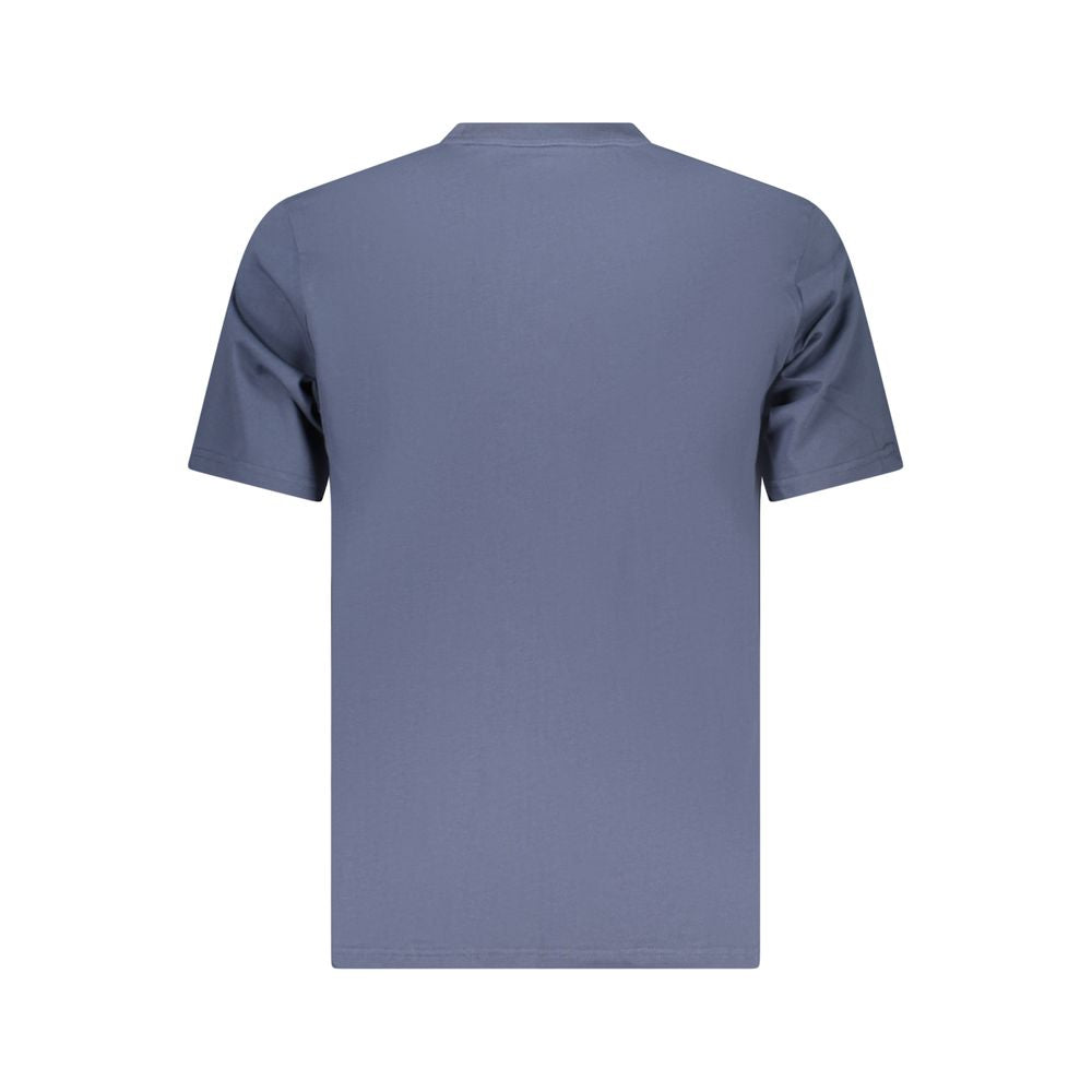 Blu Cotton Men T-Shirt - ventzia