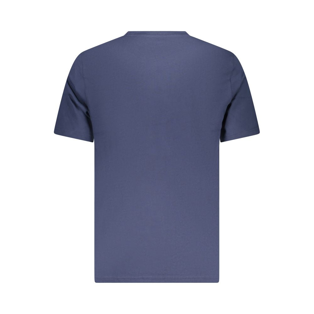 Blue Cotton Men's T-Shirt - ventzia
