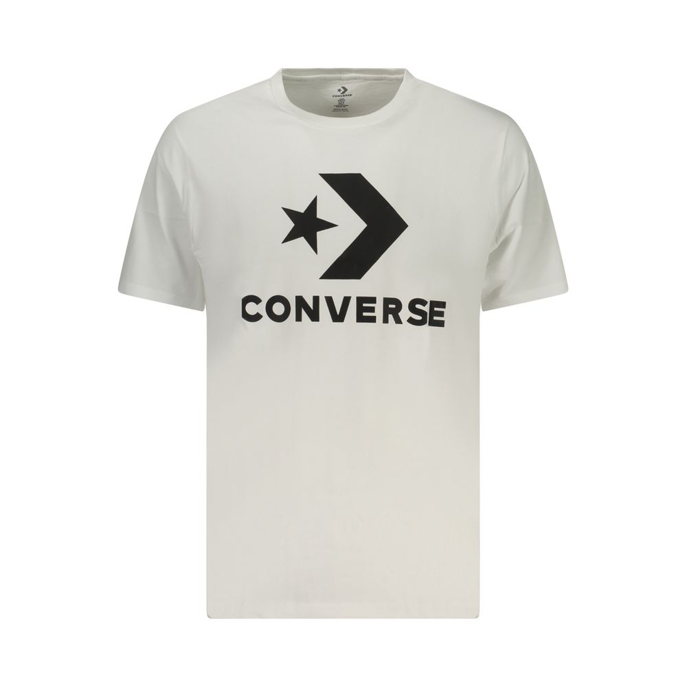 White Cotton Men T-Shirt - ventzia