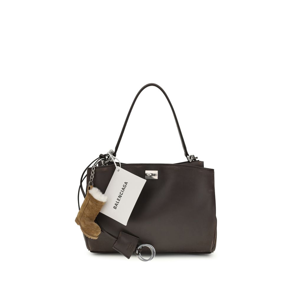 Brown Calf Leather Bos Taurus Shoulder Bag - ventzia