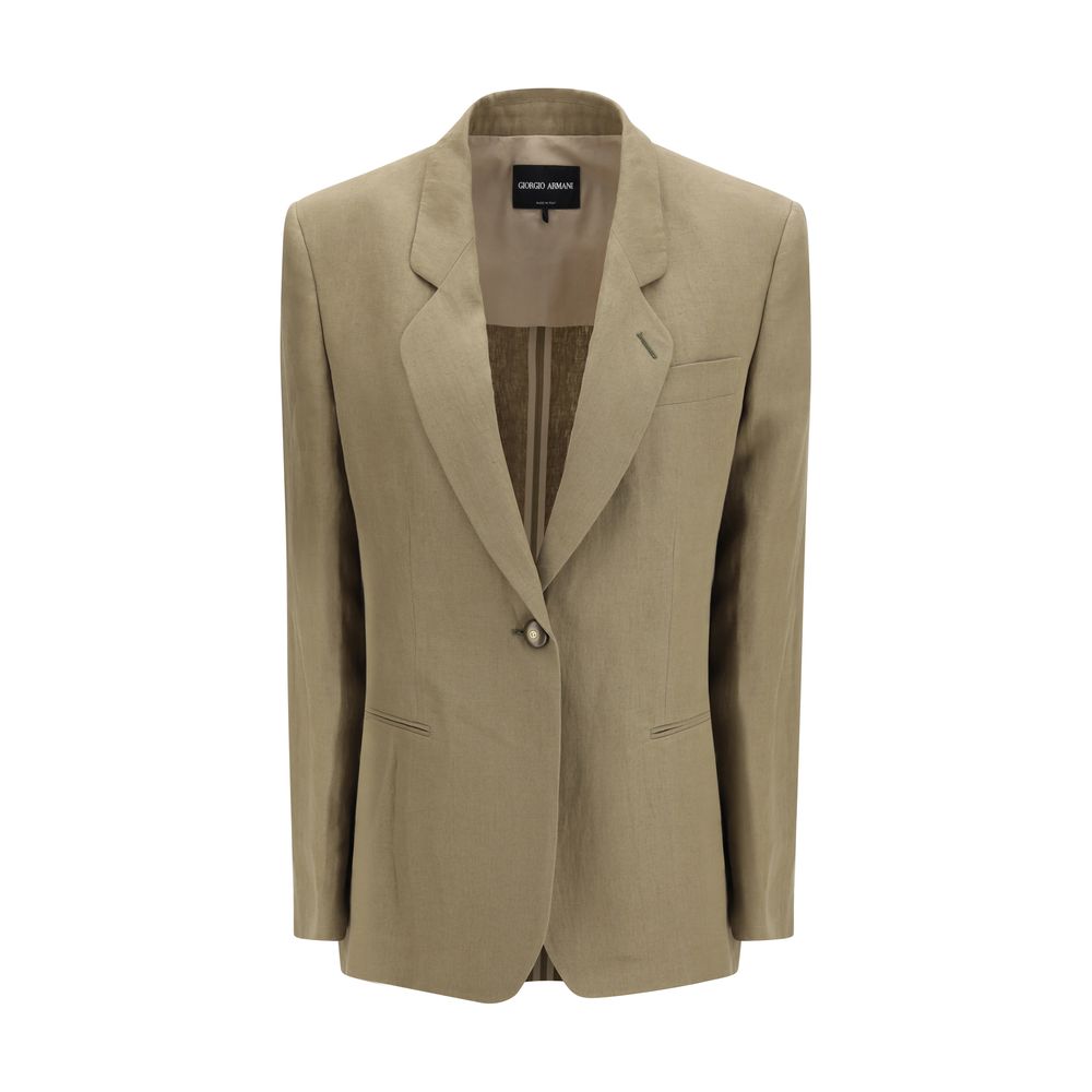 Brown Linen Coat - ventzia