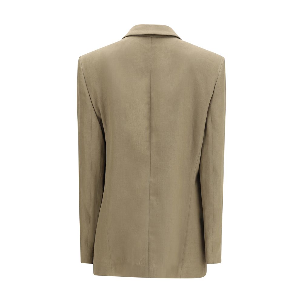 Brown Linen Coat - ventzia