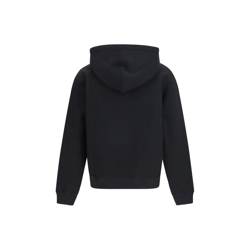 Black Cotton Sweatshirt - ventzia