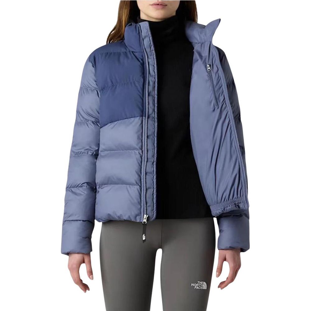 Blue Polyester Coat - ventzia