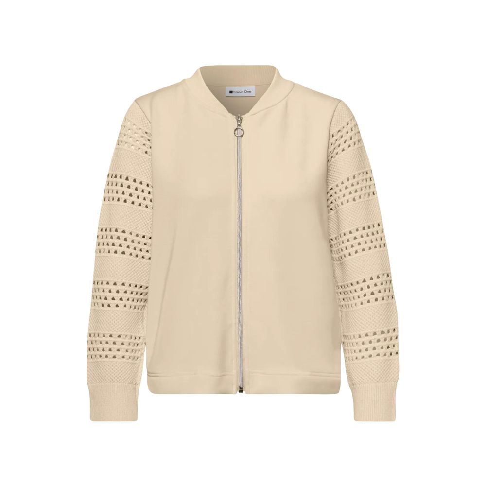 Beige Modal Sweatshirt - ventzia